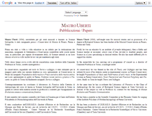 Tablet Screenshot of maurouberti.it